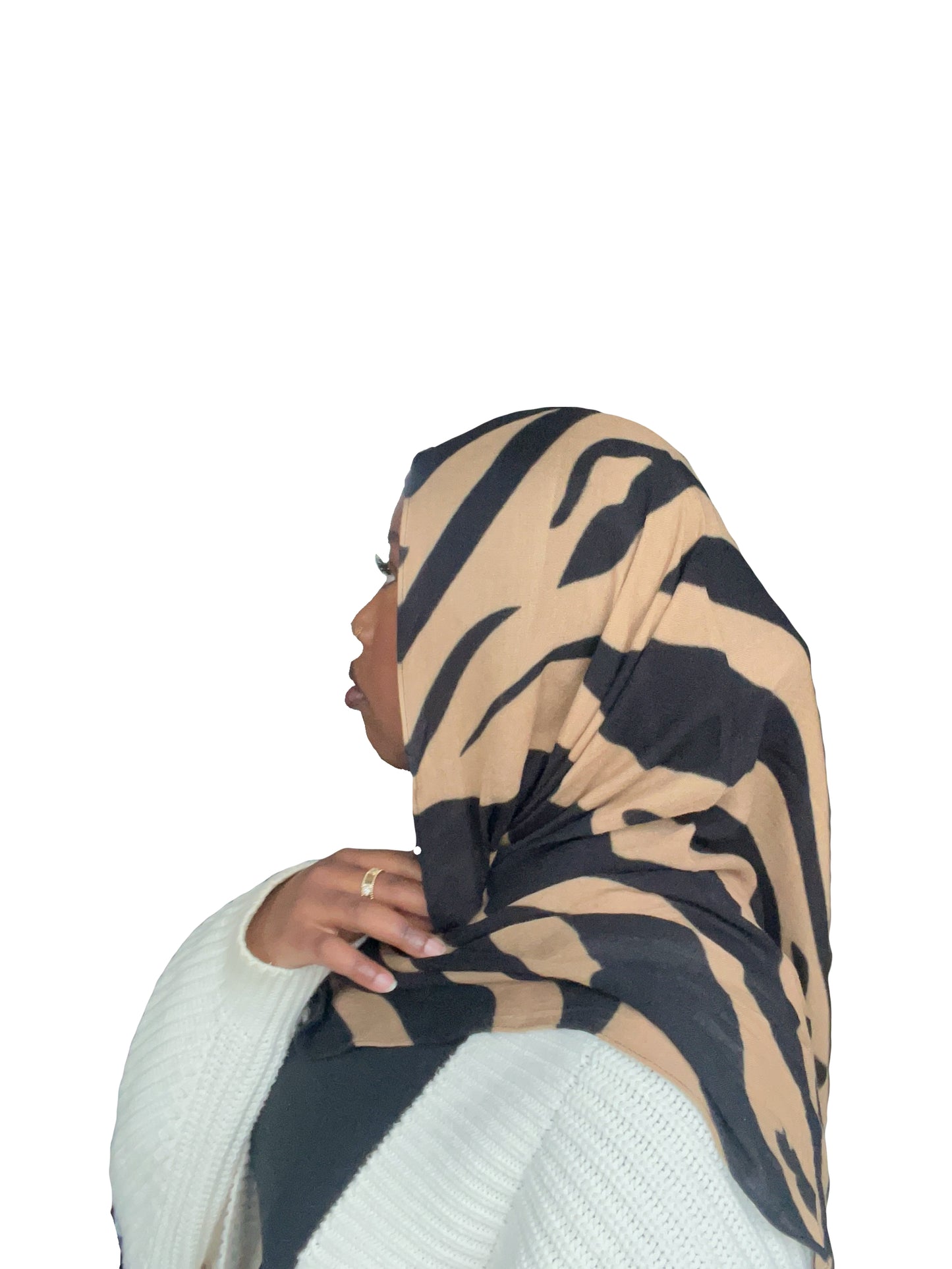 Printed hijab (Desert stripes)