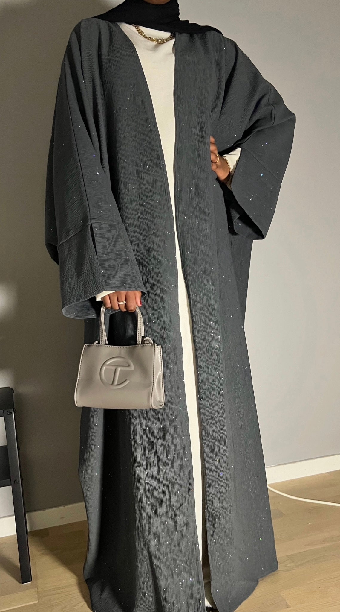 Stardust Abaya (Grey)