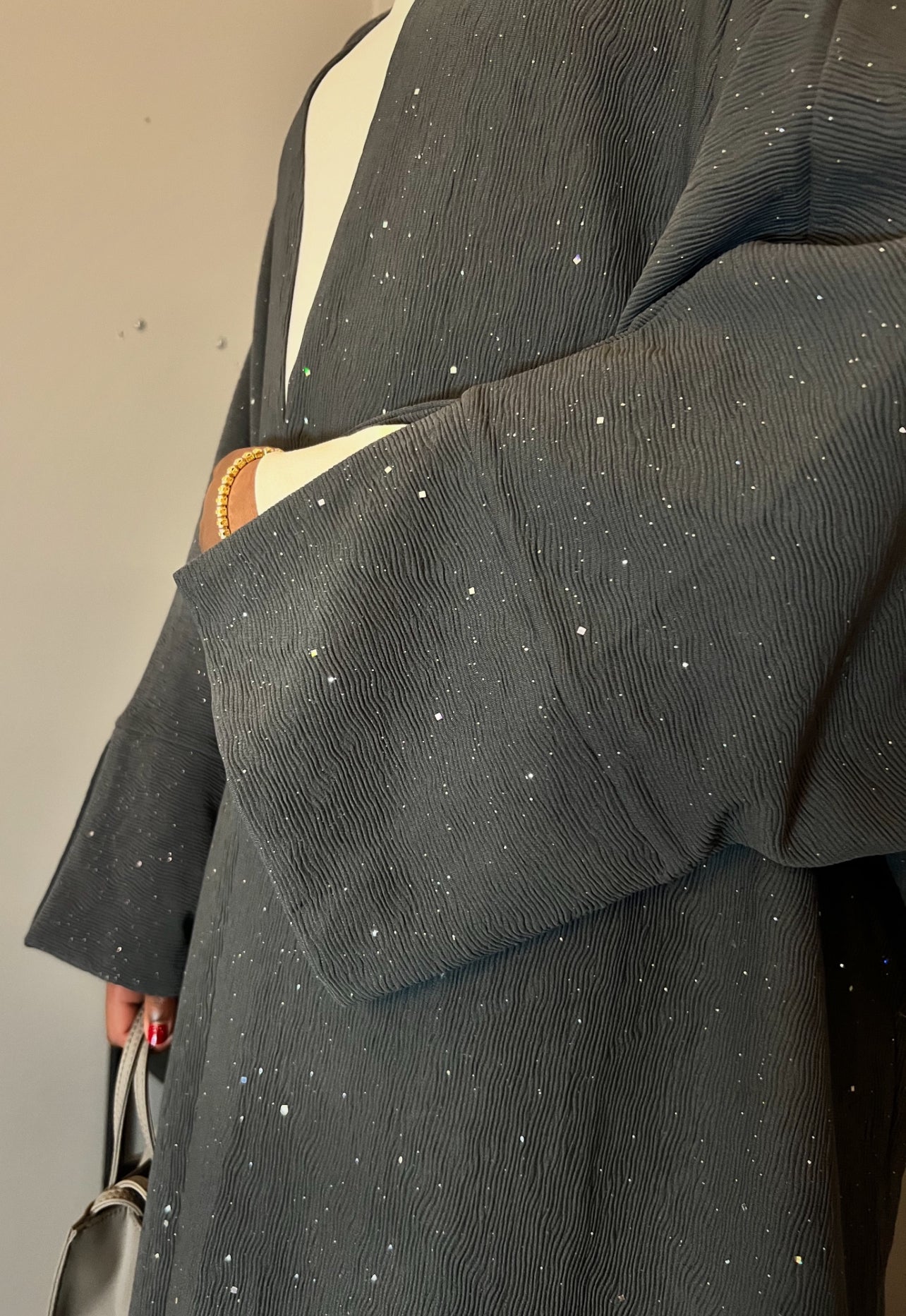 Stardust Abaya (Grey)